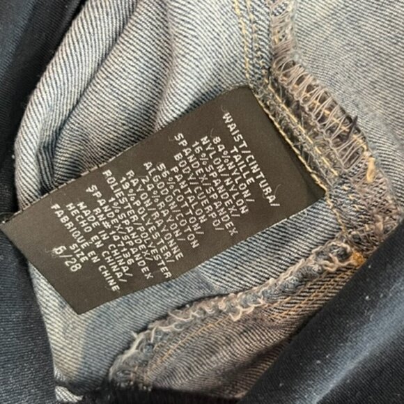 1822 Denim Vintage Denim Ankle Skinny Maternity Jeans Distressed Size 6/28 - Picture 5 of 5